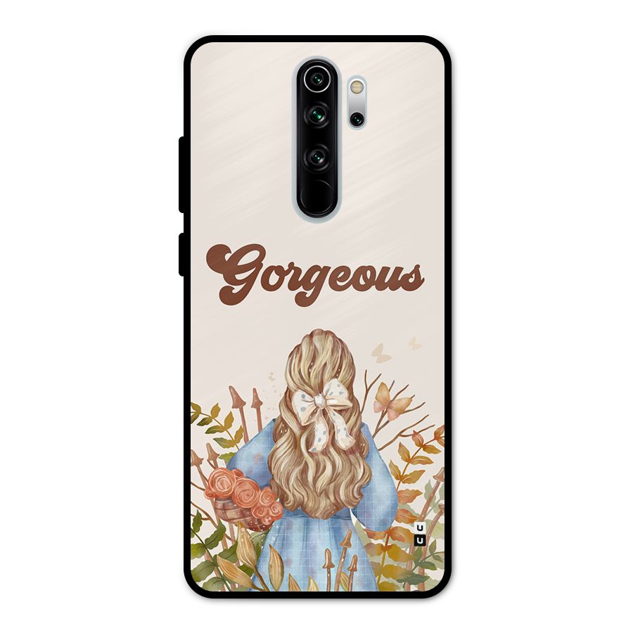 Gorgeous Girl Metal Back Case for Redmi Note 8 Pro