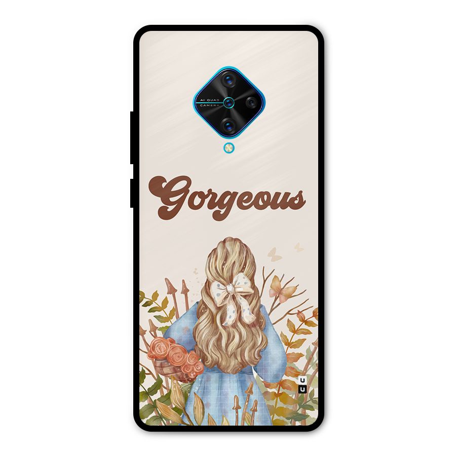 Gorgeous Girl Metal Back Case for Vivo S1 Pro