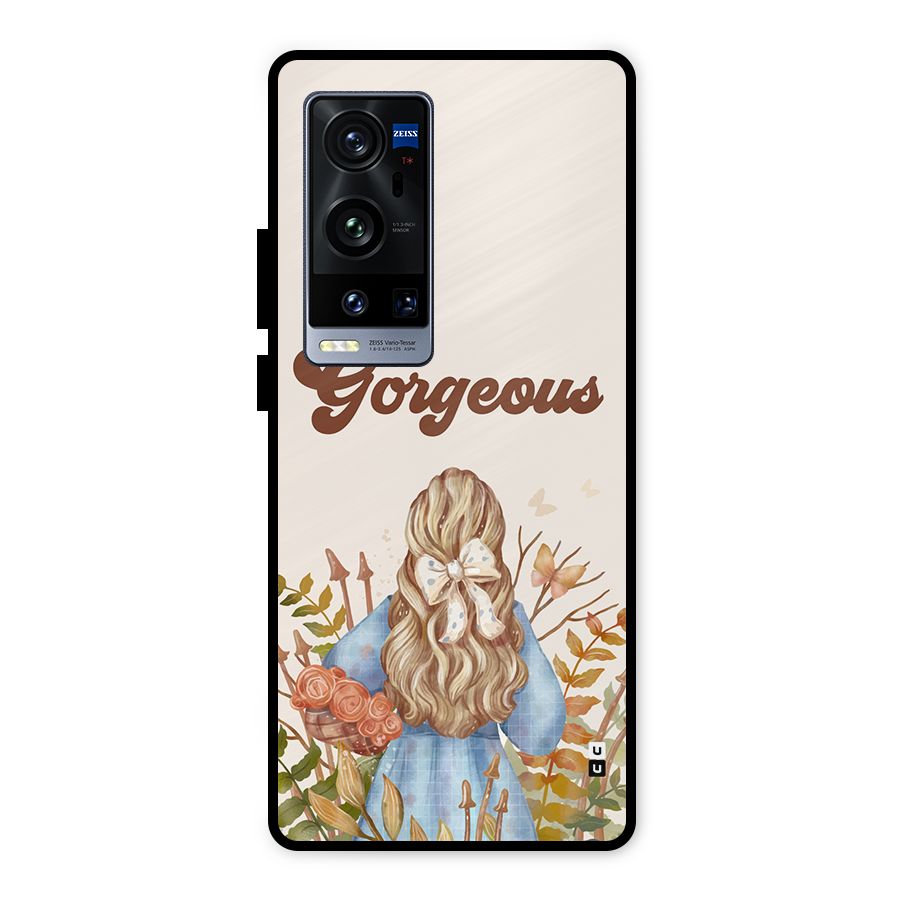 Gorgeous Girl Metal Back Case for Vivo X60 Pro Plus