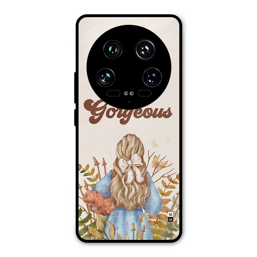 Gorgeous Girl Metal Back Case for Xiaomi 14 Ultra