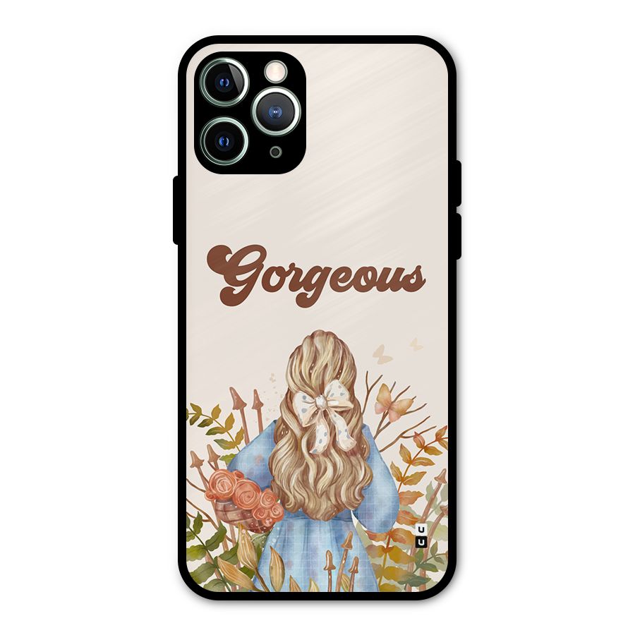 Gorgeous Girl Metal Back Case for iPhone 11 Pro Max