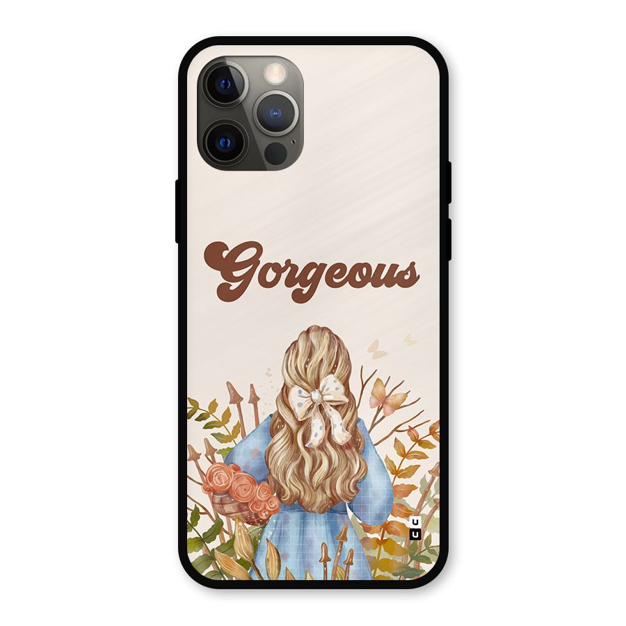 Gorgeous Girl Metal Back Case for iPhone 12 Pro