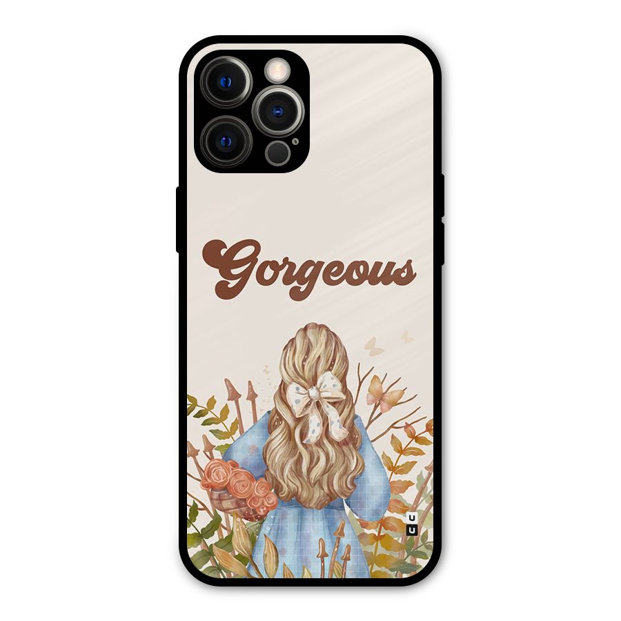 Gorgeous Girl Metal Back Case for iPhone 12 Pro Max