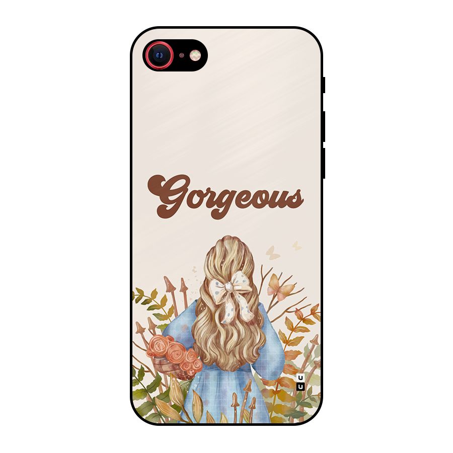 Gorgeous Girl Metal Back Case for iPhone 7