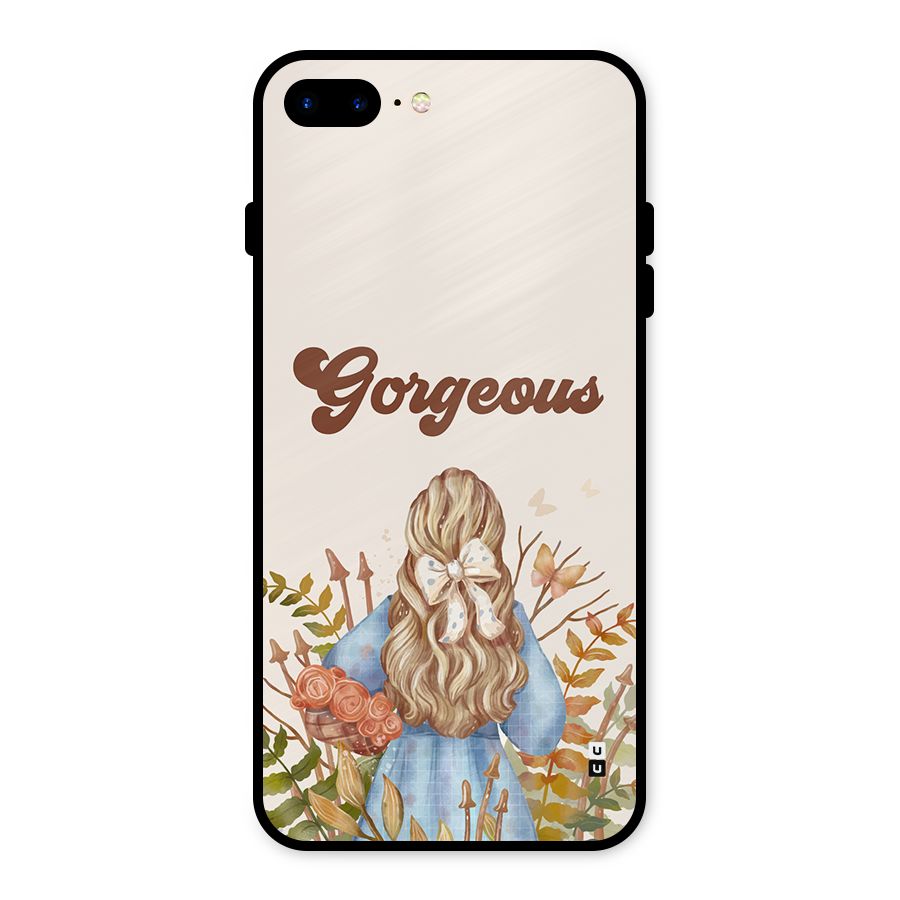Gorgeous Girl Metal Back Case for iPhone 7 Plus