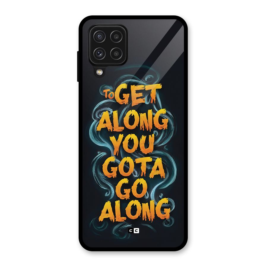 Gota Go Along Glass Back Case for Galaxy A22 4G