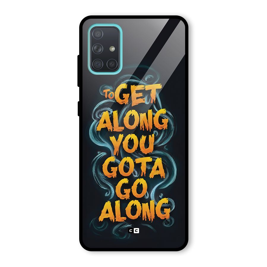 Gota Go Along Glass Back Case for Galaxy A71