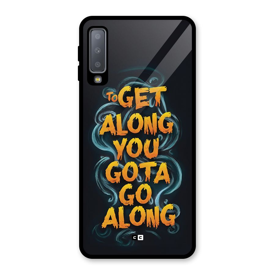 Gota Go Along Glass Back Case for Galaxy A7 (2018)