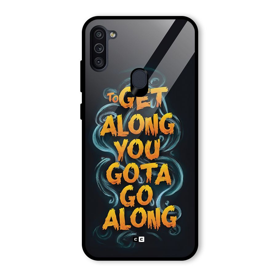 Gota Go Along Glass Back Case for Galaxy M11