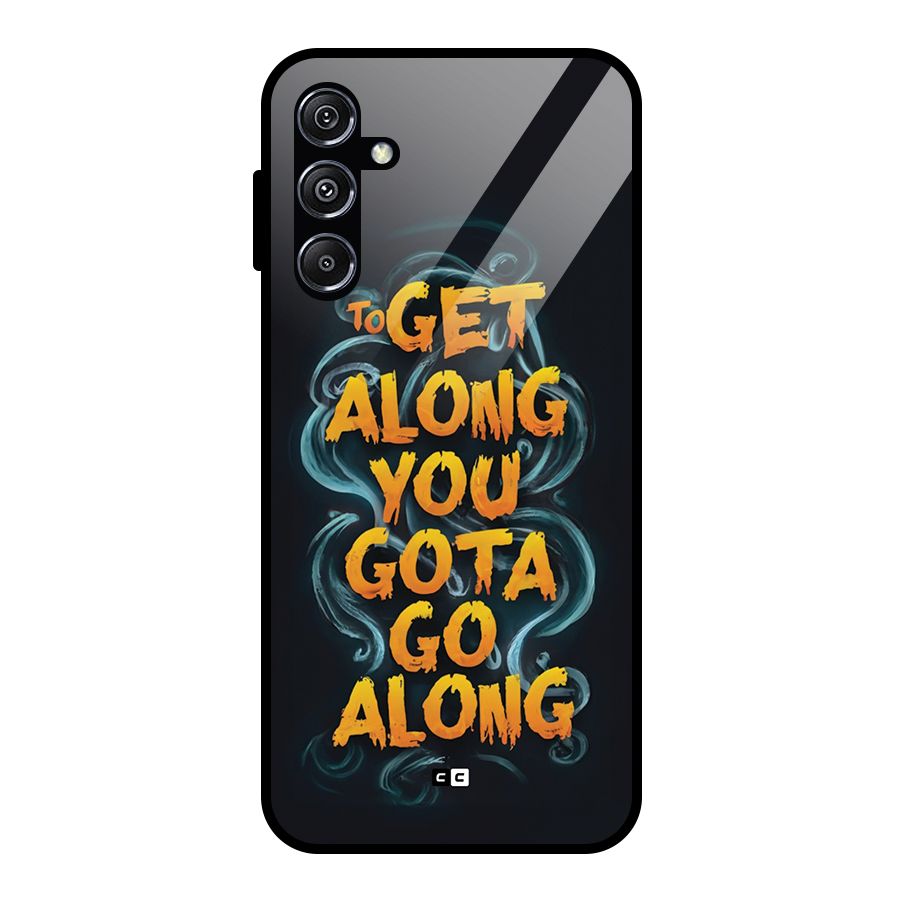 Gota Go Along Glass Back Case for Galaxy M34 5G