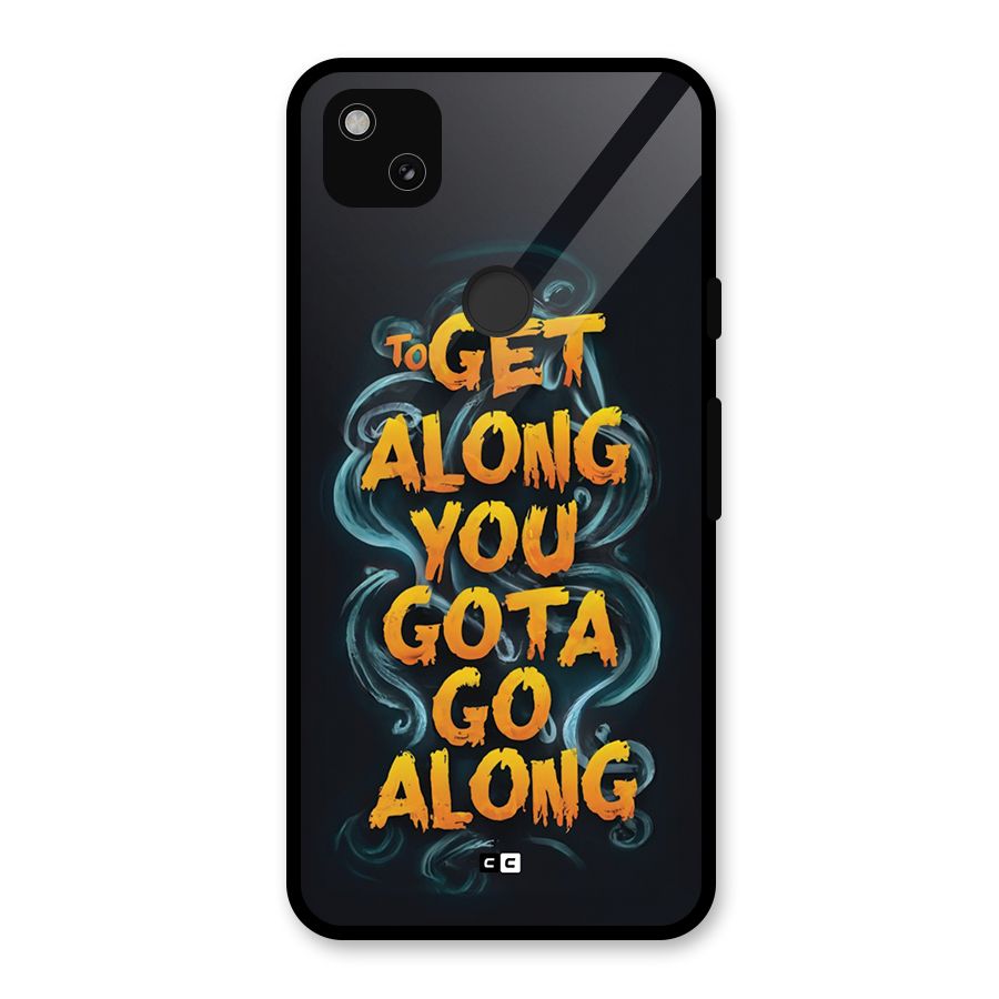 Gota Go Along Glass Back Case for Google Pixel 4a