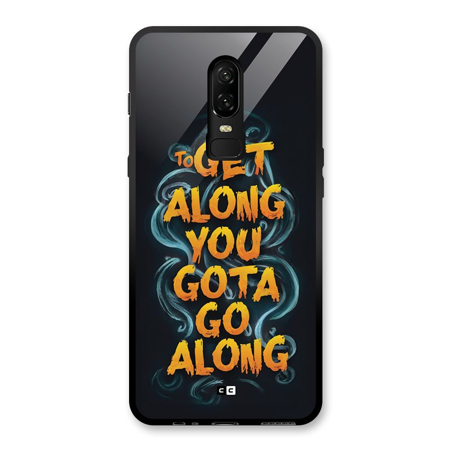 Gota Go Along Glass Back Case for OnePlus 6