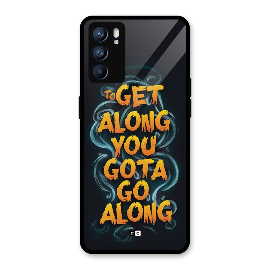 Gota Go Along Glass Back Case for Oppo Reno6 5G