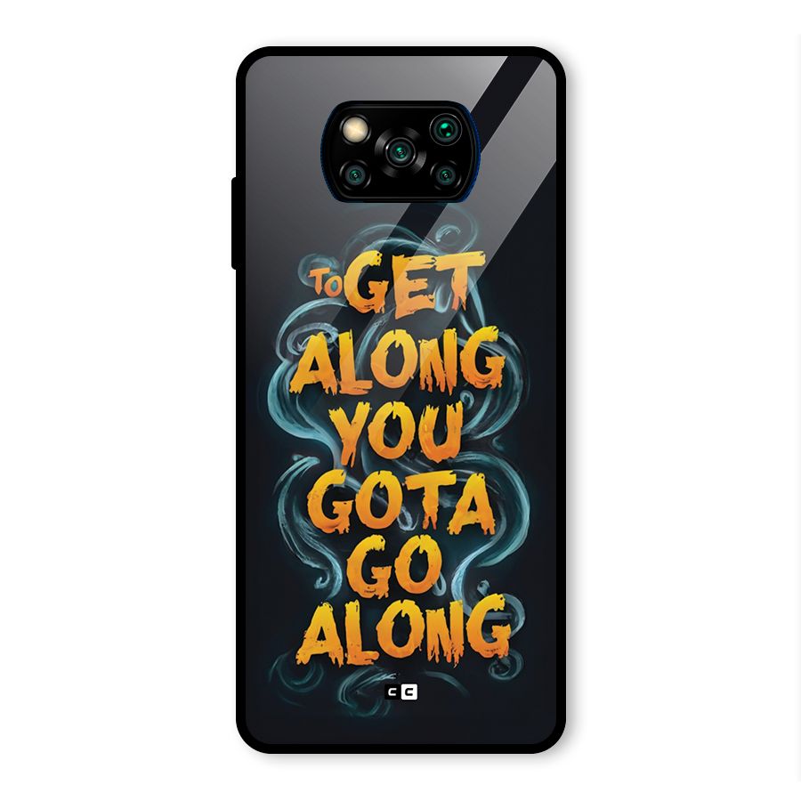 Gota Go Along Glass Back Case for Poco X3 Pro