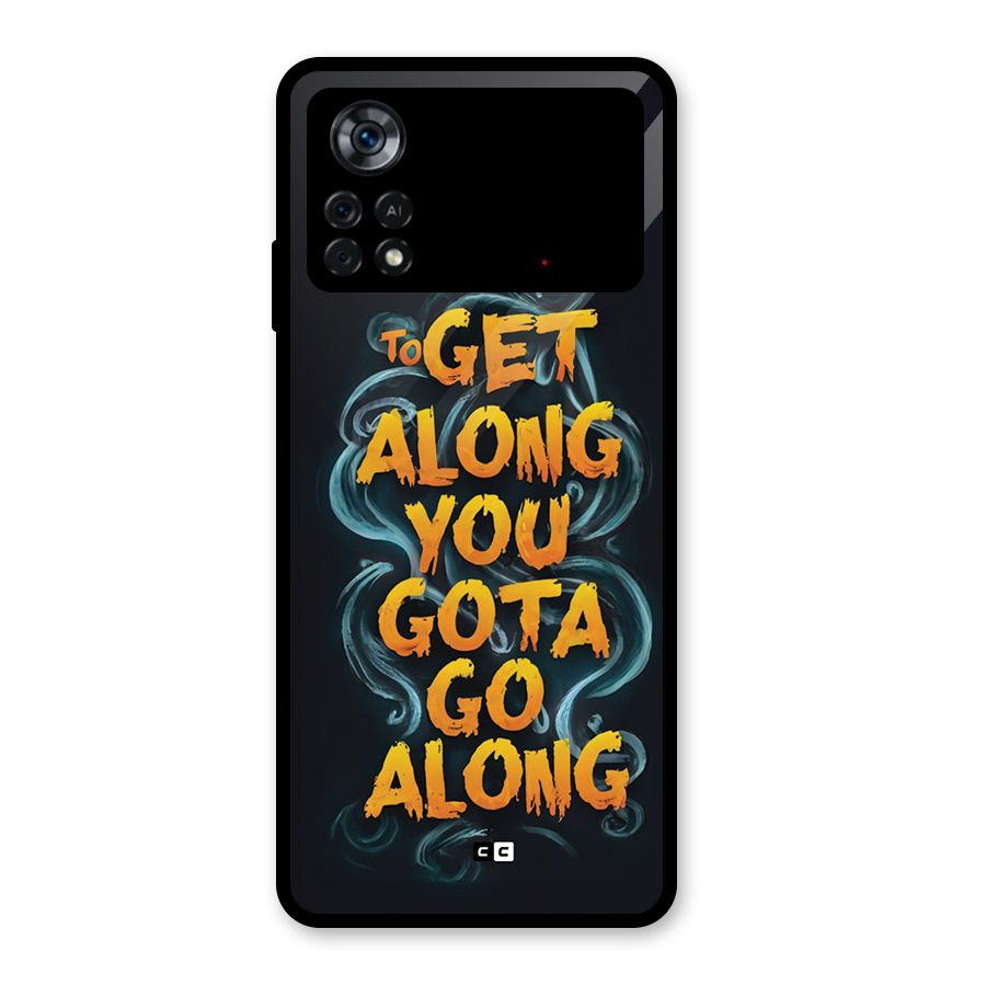 Gota Go Along Glass Back Case for Poco X4 Pro 5G