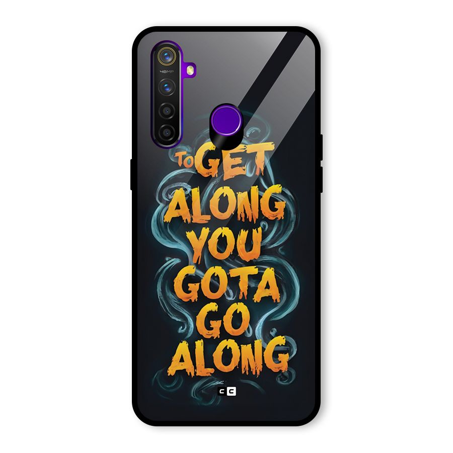 Gota Go Along Glass Back Case for Realme 5 Pro