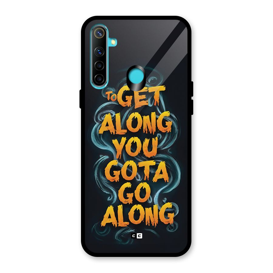 Gota Go Along Glass Back Case for Realme 5i