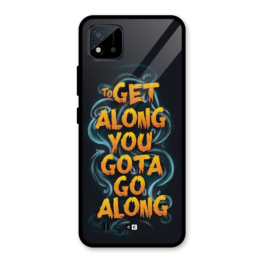 Gota Go Along Glass Back Case for Realme C11 2021