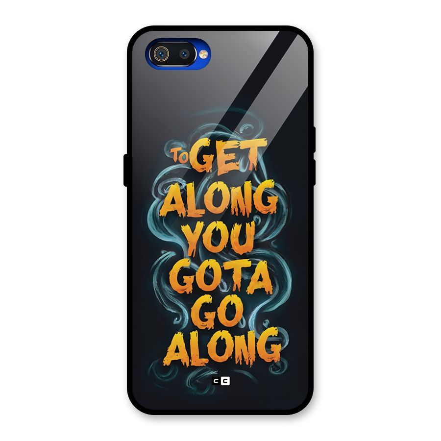 Gota Go Along Glass Back Case for Realme C2