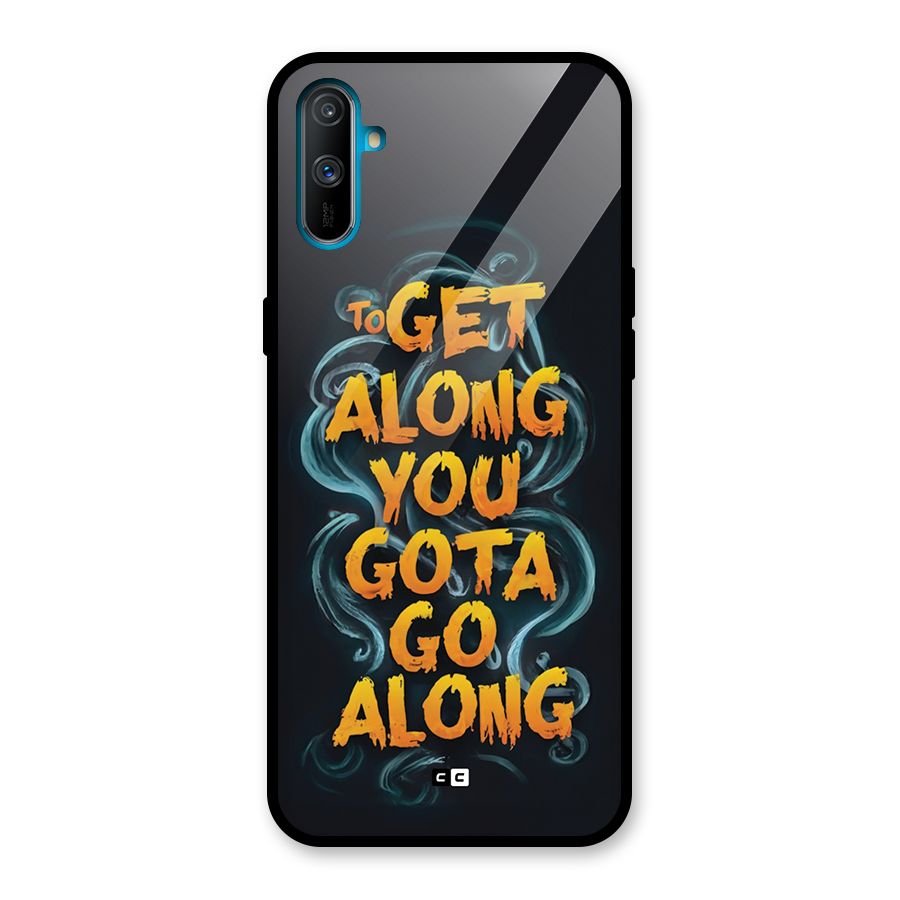 Gota Go Along Glass Back Case for Realme C3