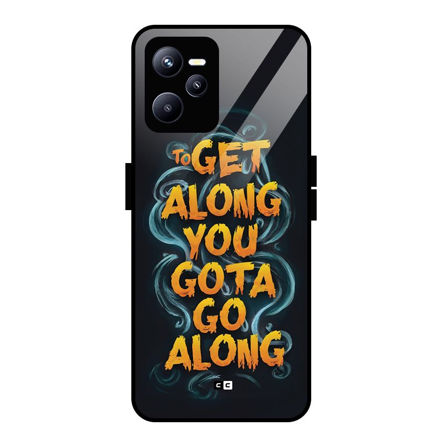 Gota Go Along Glass Back Case for Realme C35