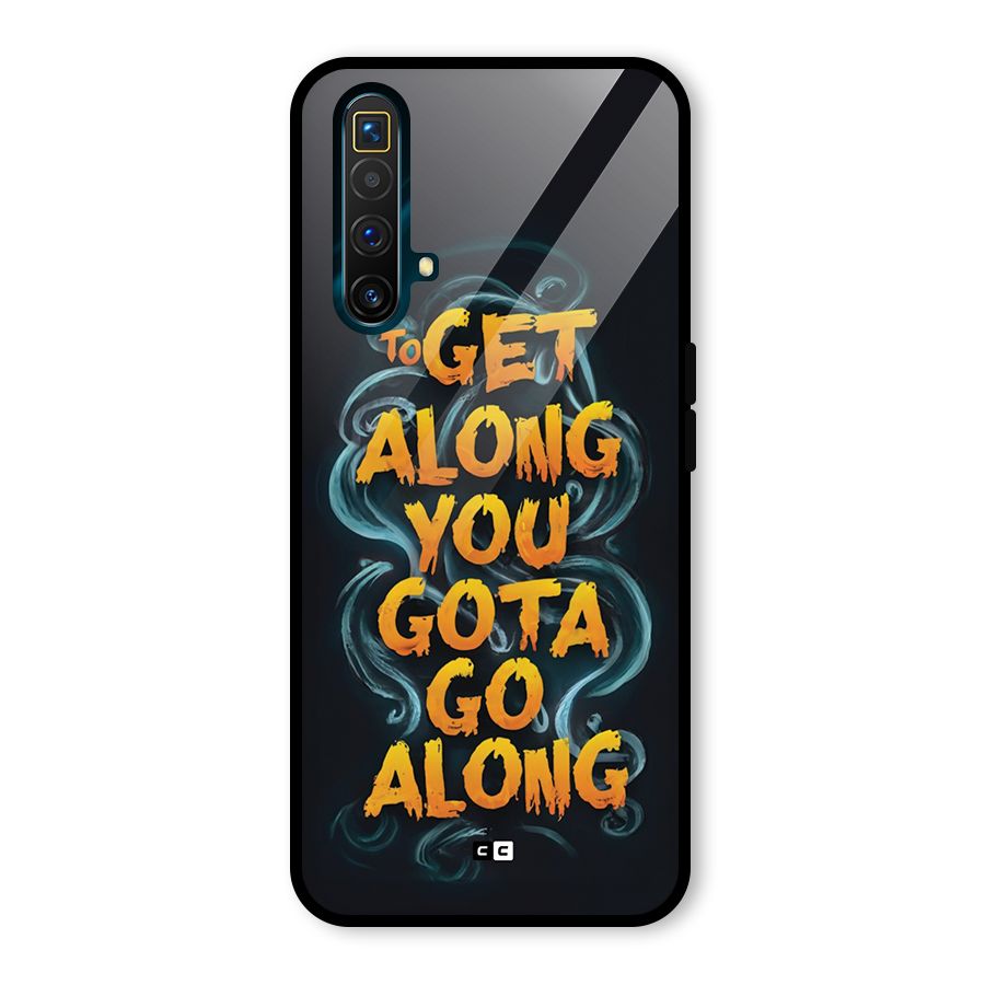 Gota Go Along Glass Back Case for Realme X3