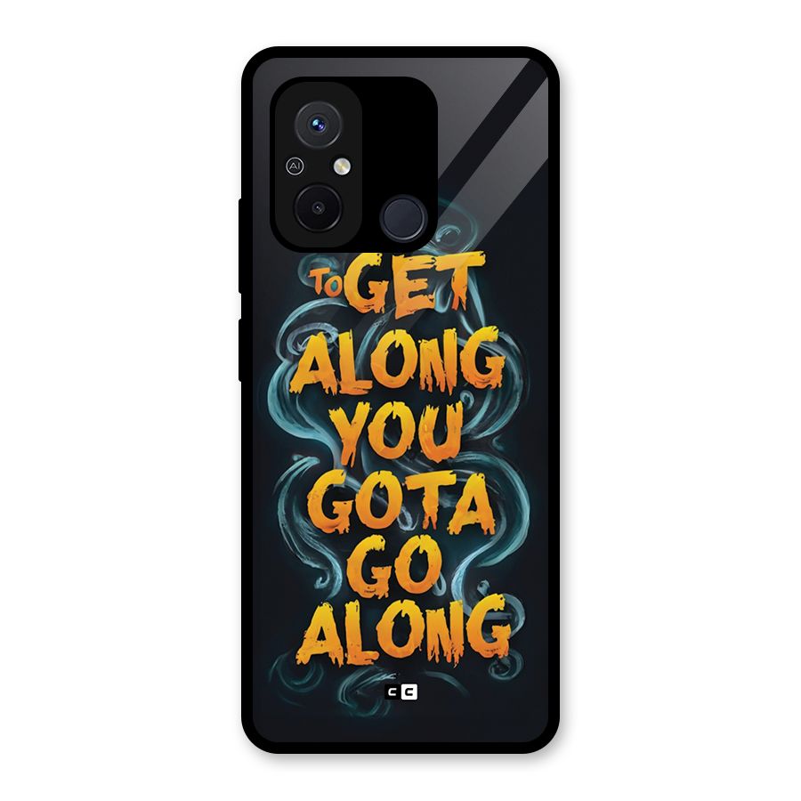 Gota Go Along Glass Back Case for Redmi 12C