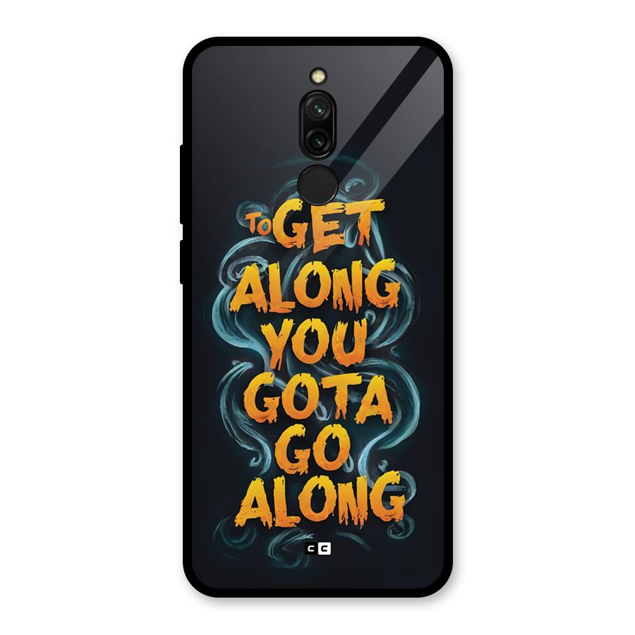 Gota Go Along Glass Back Case for Redmi 8