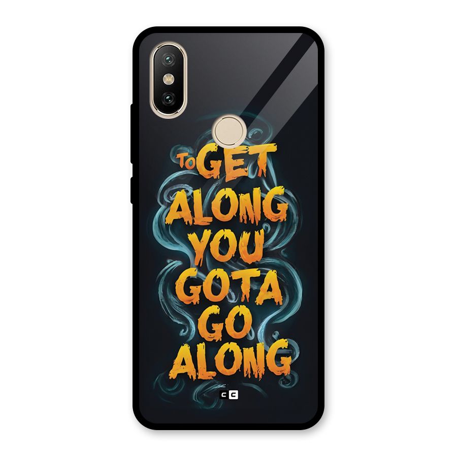 Gota Go Along Glass Back Case for Redmi A1