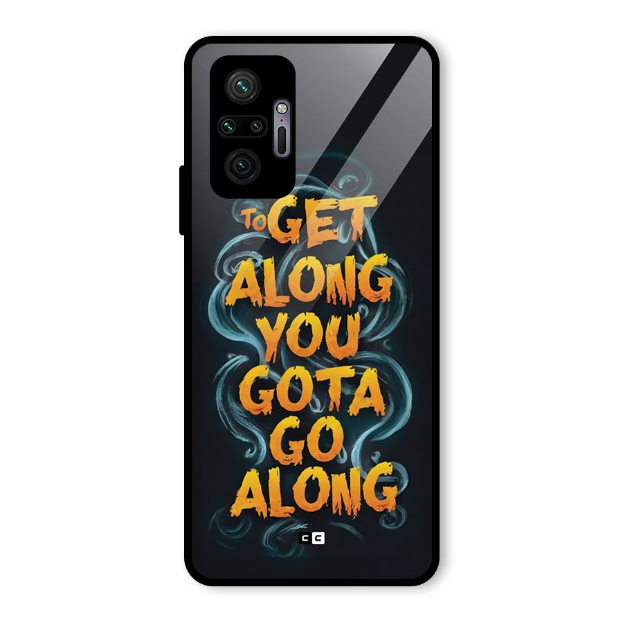 Gota Go Along Glass Back Case for Redmi Note 10 Pro
