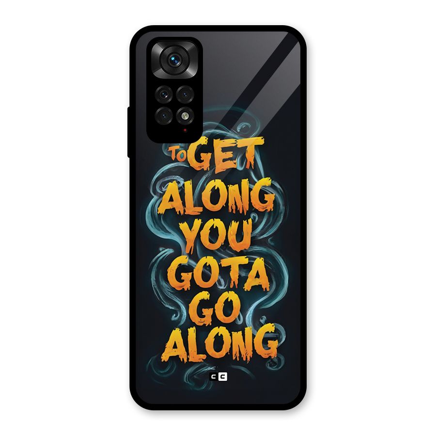 Gota Go Along Glass Back Case for Redmi Note 11