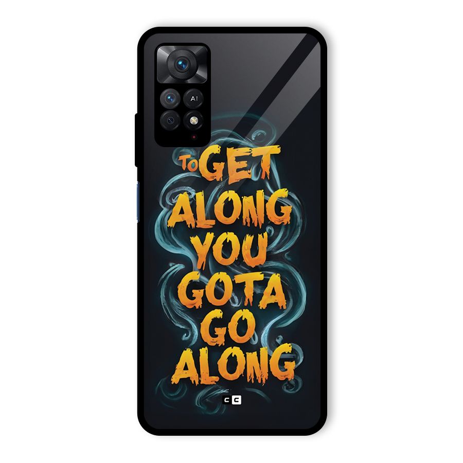 Gota Go Along Glass Back Case for Redmi Note 11 Pro