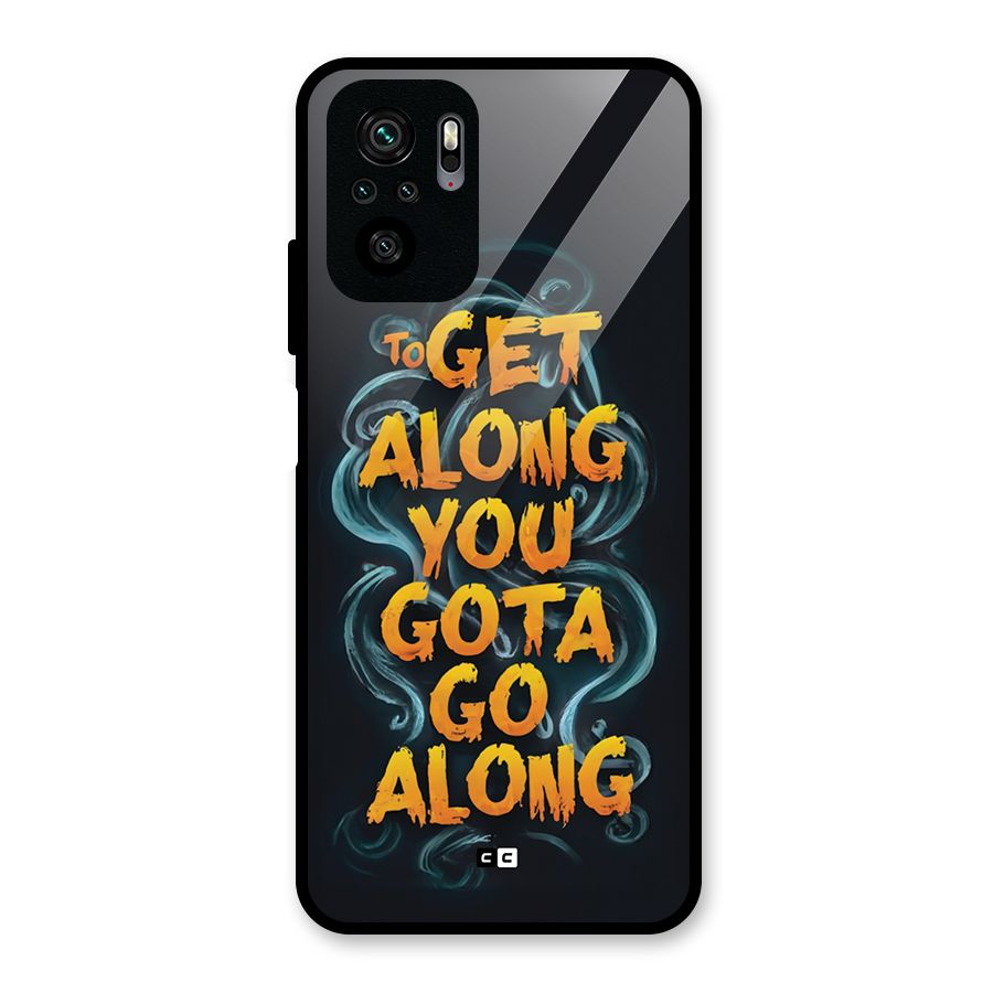 Gota Go Along Glass Back Case for Redmi Note 11 SE