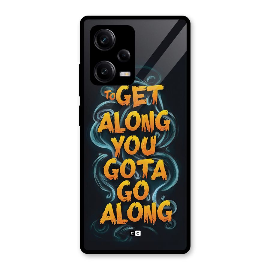 Gota Go Along Glass Back Case for Redmi Note 12 Pro