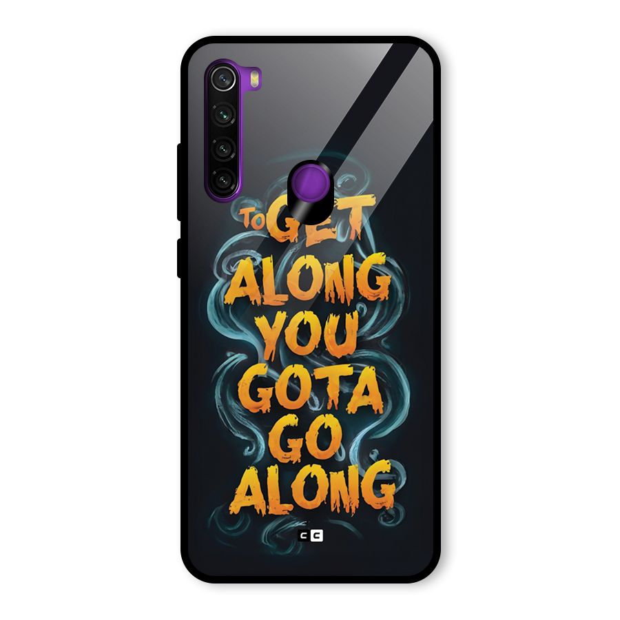 Gota Go Along Glass Back Case for Redmi Note 8