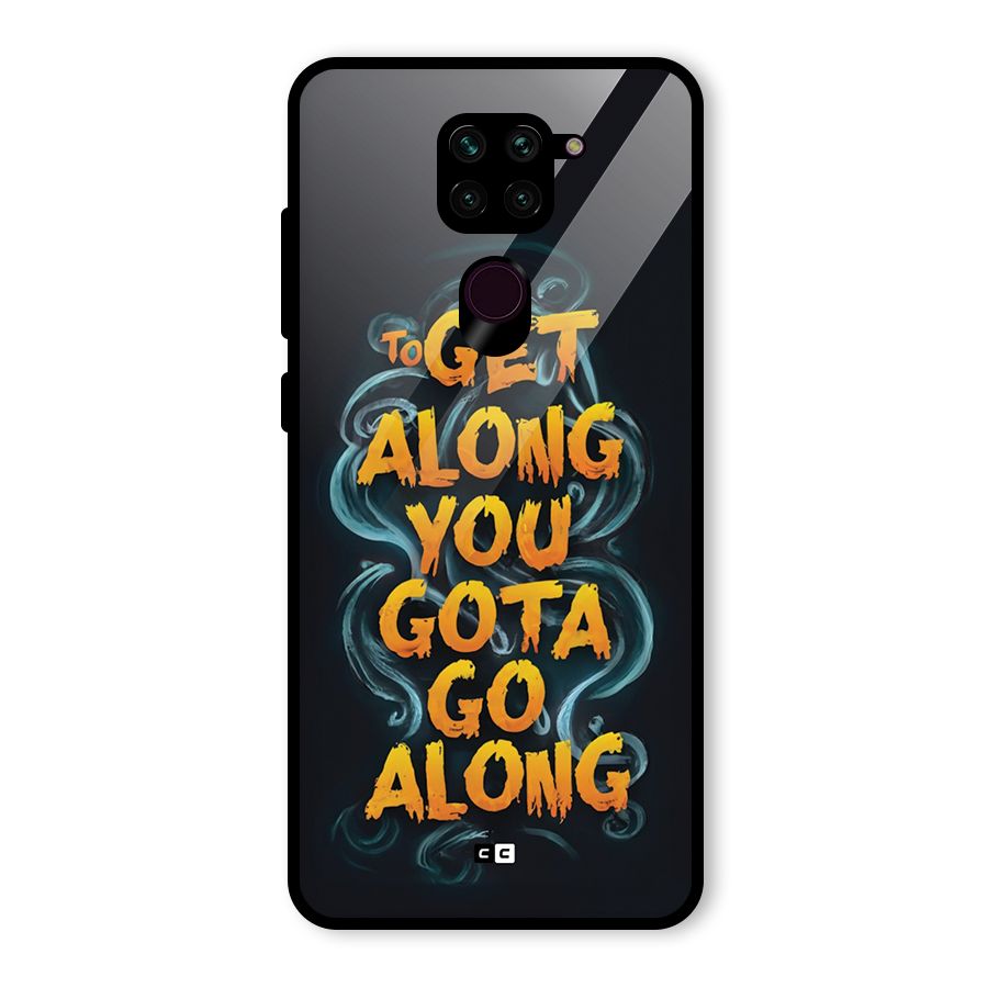 Gota Go Along Glass Back Case for Redmi Note 9