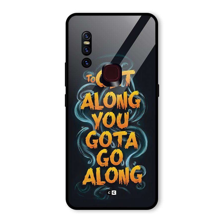 Gota Go Along Glass Back Case for Vivo V15