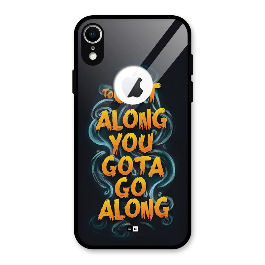 Gota Go Along Glass Back Case for iPhone XR Logo Cut