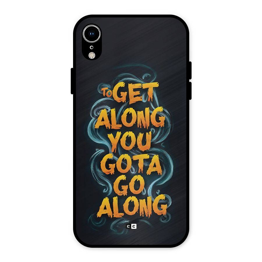 Gota Go Along Metal Back Case for iPhone XR