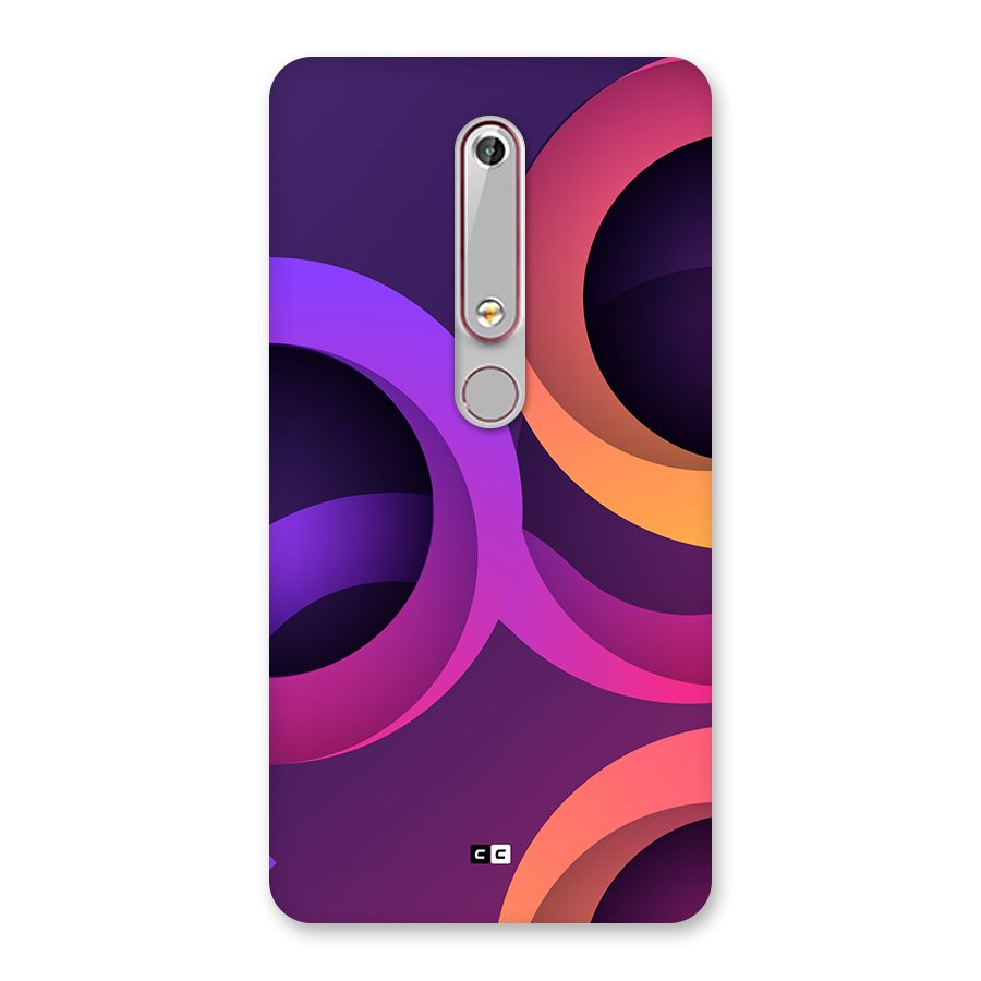 Gradient Rings Back Case for Nokia 6.1