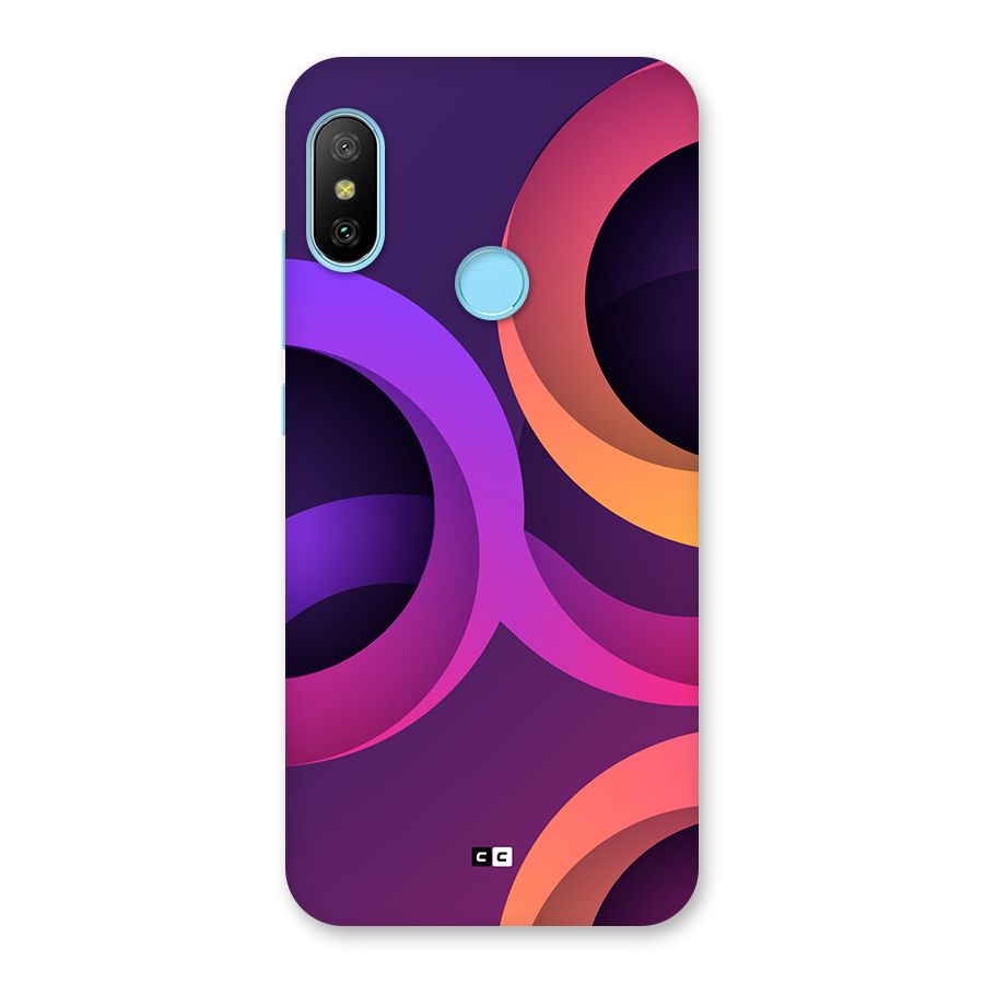 Gradient Rings Back Case for Redmi 6 Pro