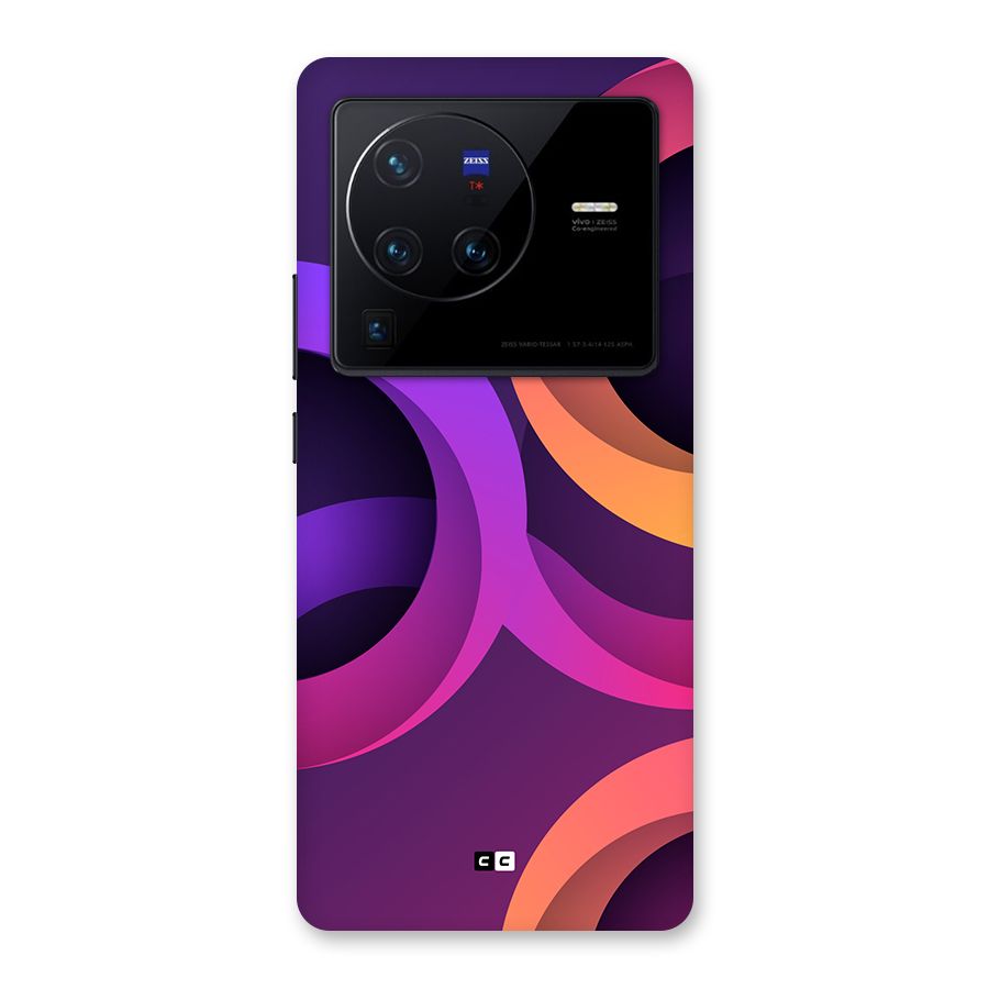Gradient Rings Back Case for Vivo X80 Pro