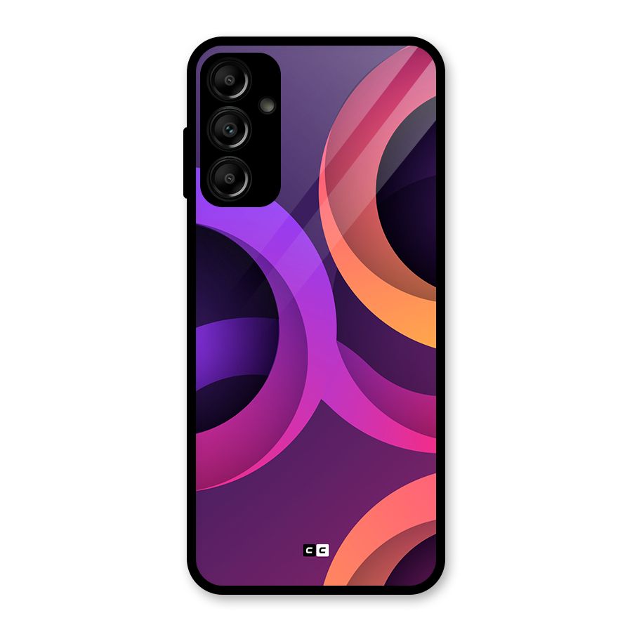 Gradient Rings Glass Back Case for Galaxy A14 5G