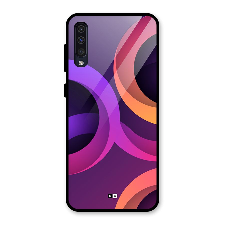 Gradient Rings Glass Back Case for Galaxy A50s
