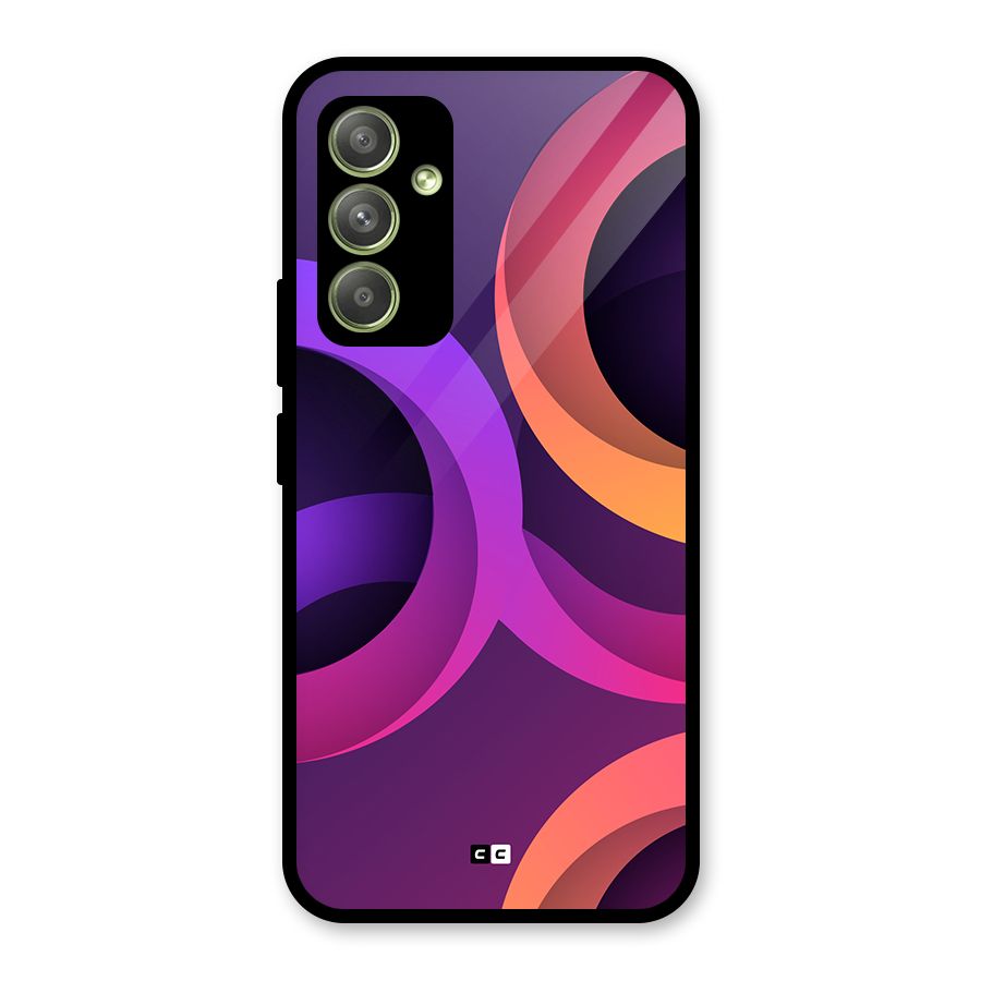 Gradient Rings Glass Back Case for Galaxy A54