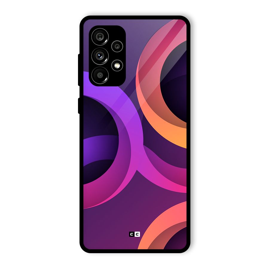 Gradient Rings Glass Back Case for Galaxy A73 5G