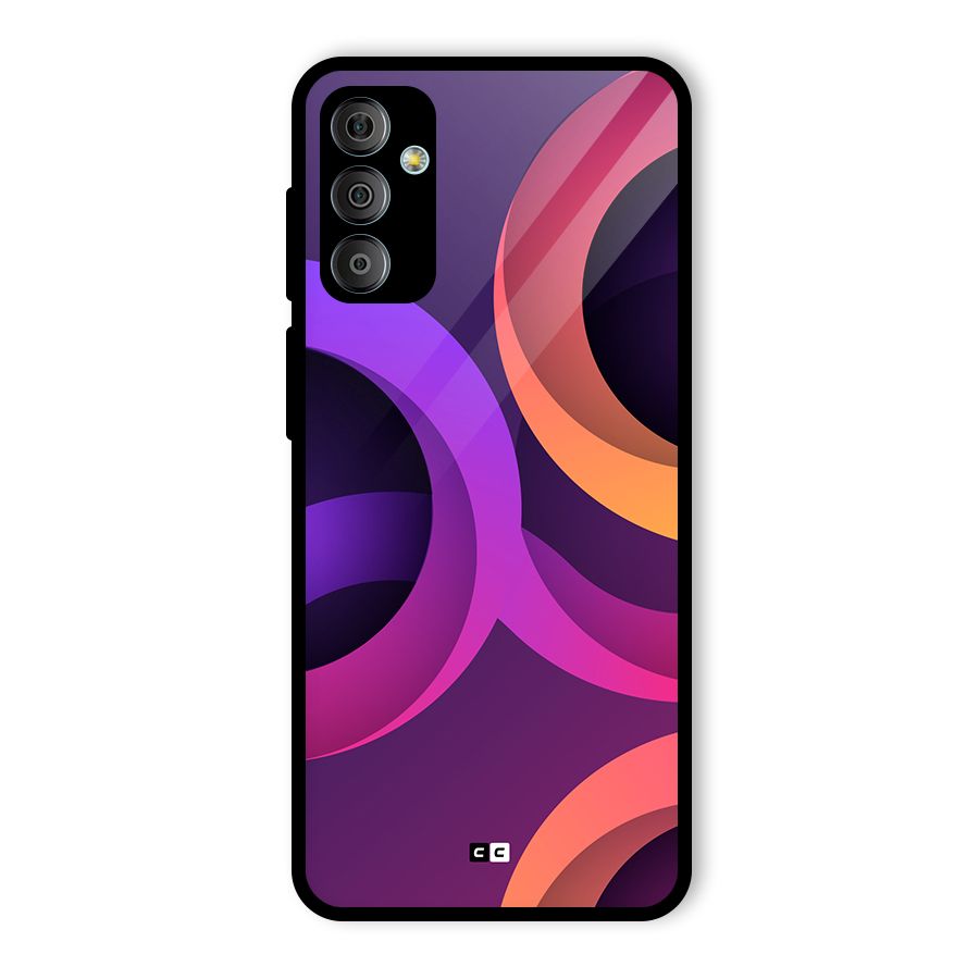 Gradient Rings Glass Back Case for Galaxy F23