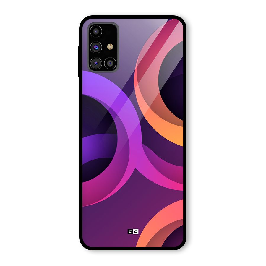 Gradient Rings Glass Back Case for Galaxy M31s