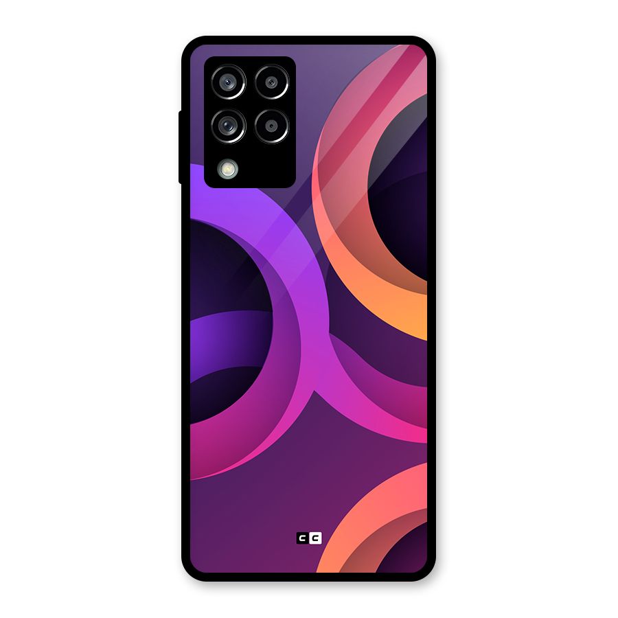 Gradient Rings Glass Back Case for Galaxy M53 5G