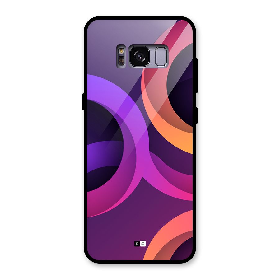 Gradient Rings Glass Back Case for Galaxy S8